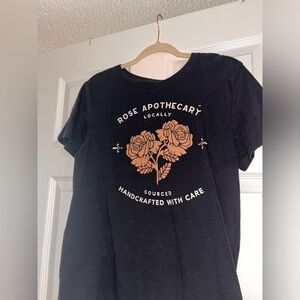 Dark gray Rose Apothecary shirt